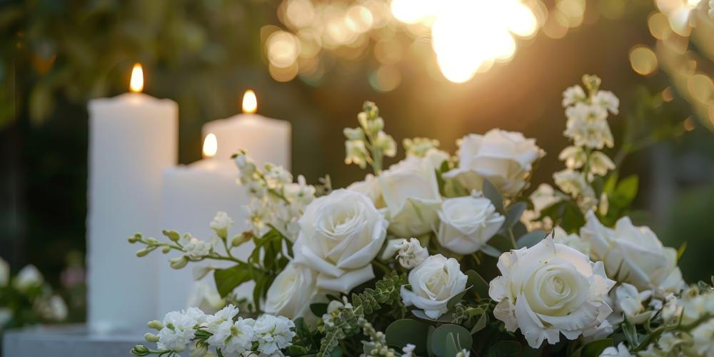 bougies et fleurs